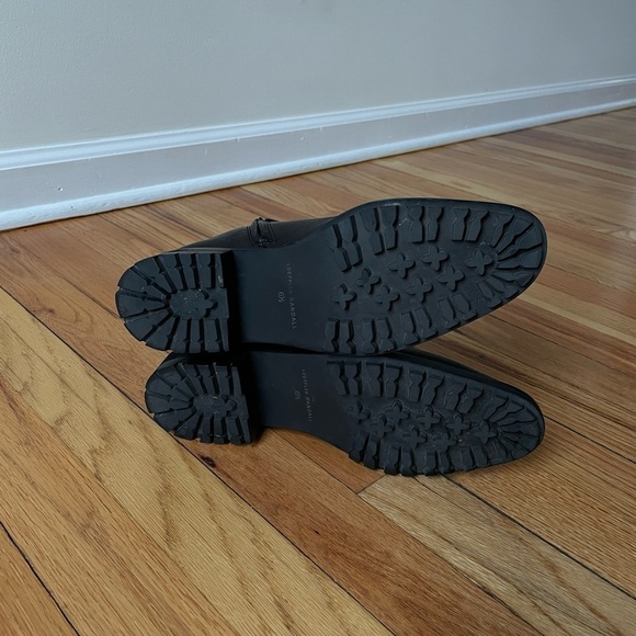 Loeffler Randall Dakota Lug-Sole Slim Ankle Boot In Black Leather, Size 6.5 - Picture 9 of 12